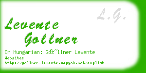 levente gollner business card